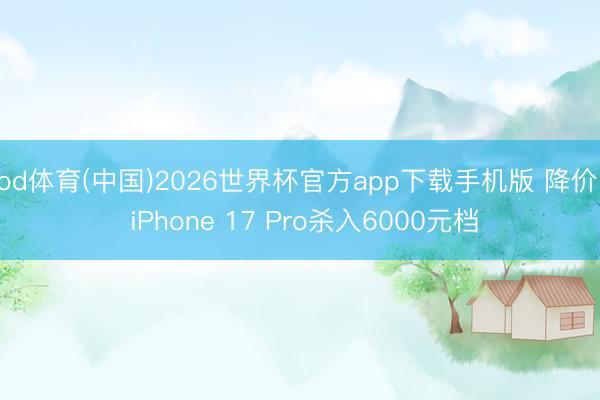 od体育(中国)2026世界杯官方app下载手机版 降价! iPhone 17 Pro杀入6000元档